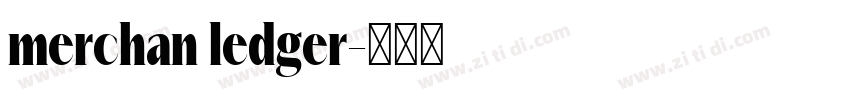 merchan ledger字体转换
